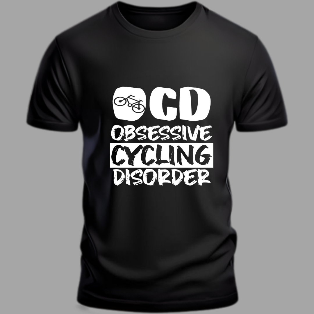 Cycling: Obsessive Cyclist,Riding with Passion T-Shirt