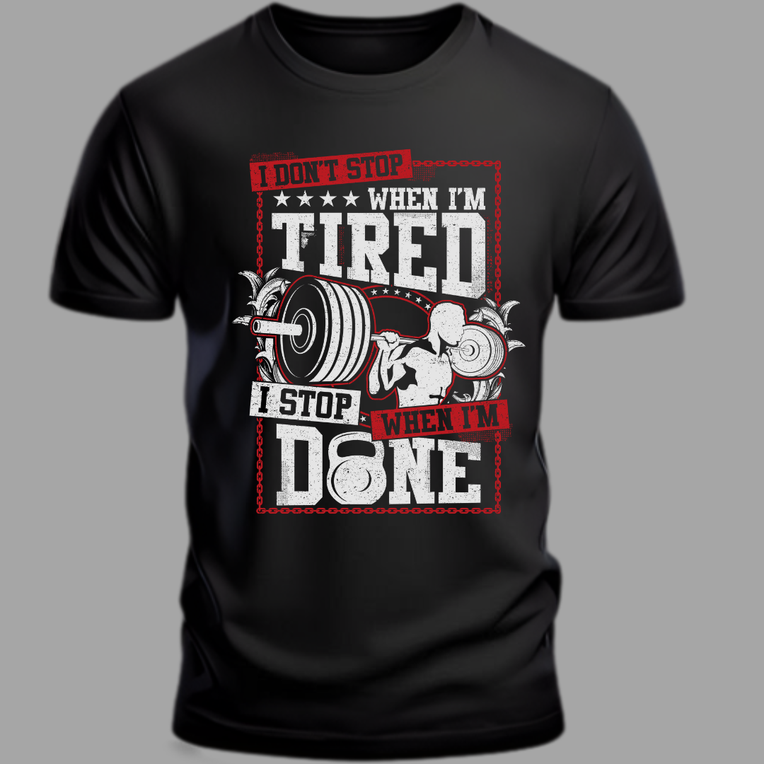 Fitness: I Dont Stop When I Am Tired Classic T-Shirt