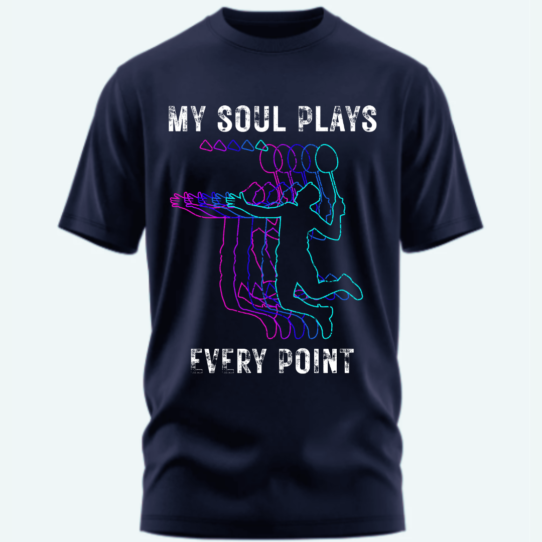 Badminton: My Soul Plays Every Point Unisex Classic T-Shirt