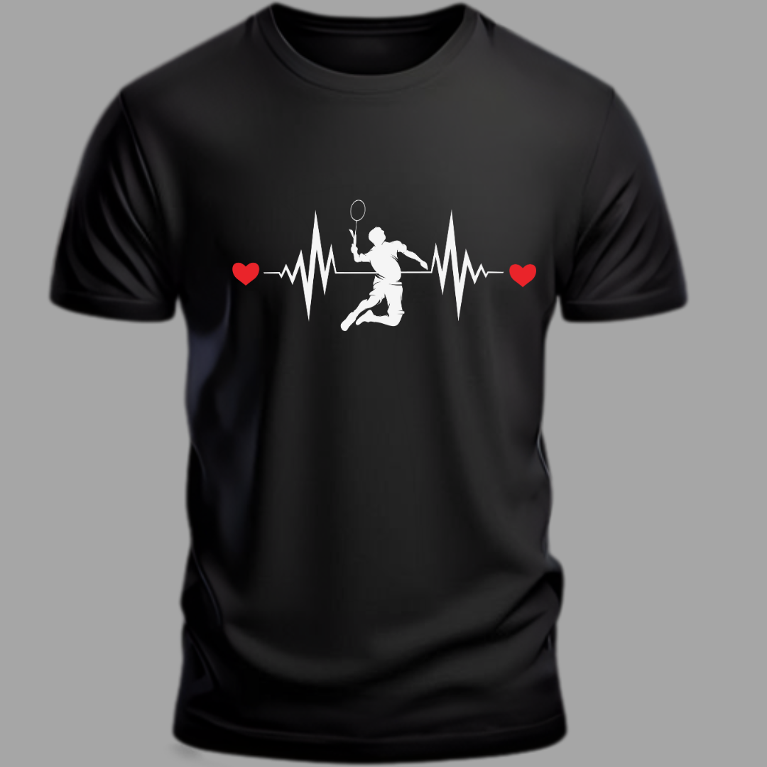 Badminton:Badminton Heartbeat Classic T-Shirt