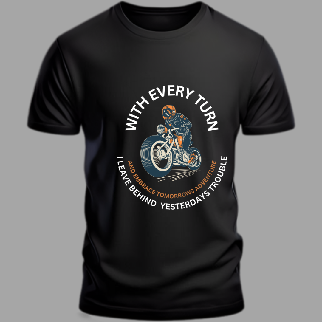 Biker: Embrace Tomorrow's Adventure Classic Black T-Shirt