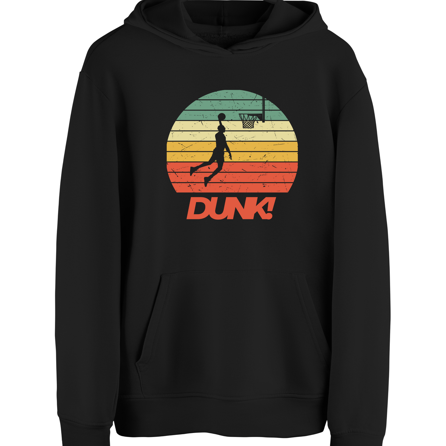 Basket Ball Dunk Shot Airjet Fleece Pull Over Hoodie