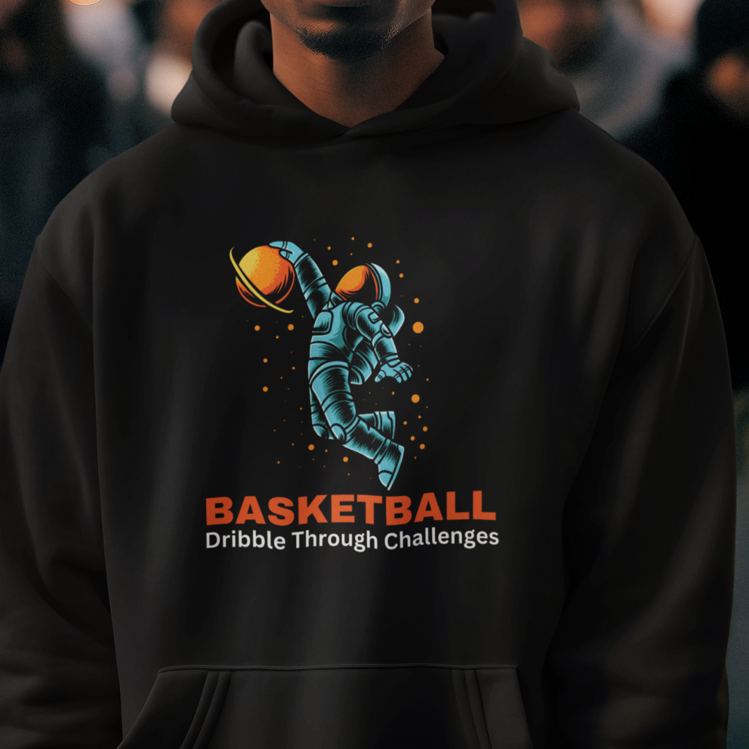 BasketBall Dribble Through Challenges Airjet Fleece Pullover Hoodie