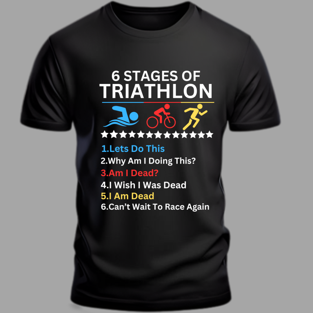 Triathlon: 6 Stages Of Triathlon Classic T-Shirt
