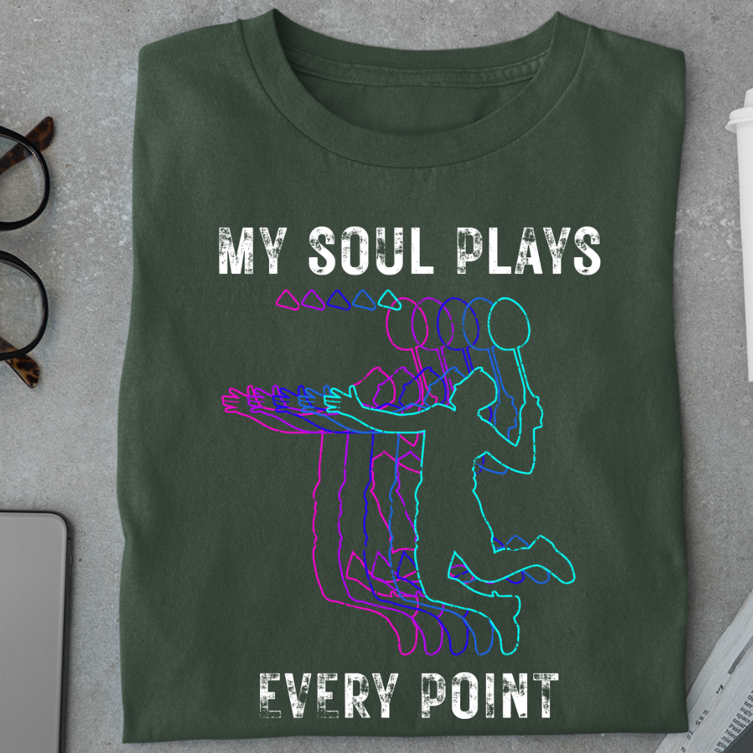 Badminton: My Soul Plays Every Point Unisex Classic T-Shirt