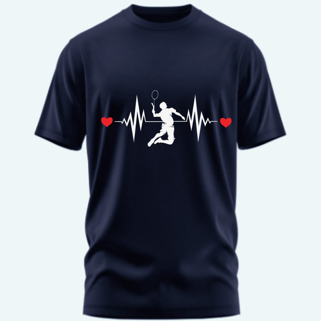 Badminton:Badminton Heartbeat Classic T-Shirt