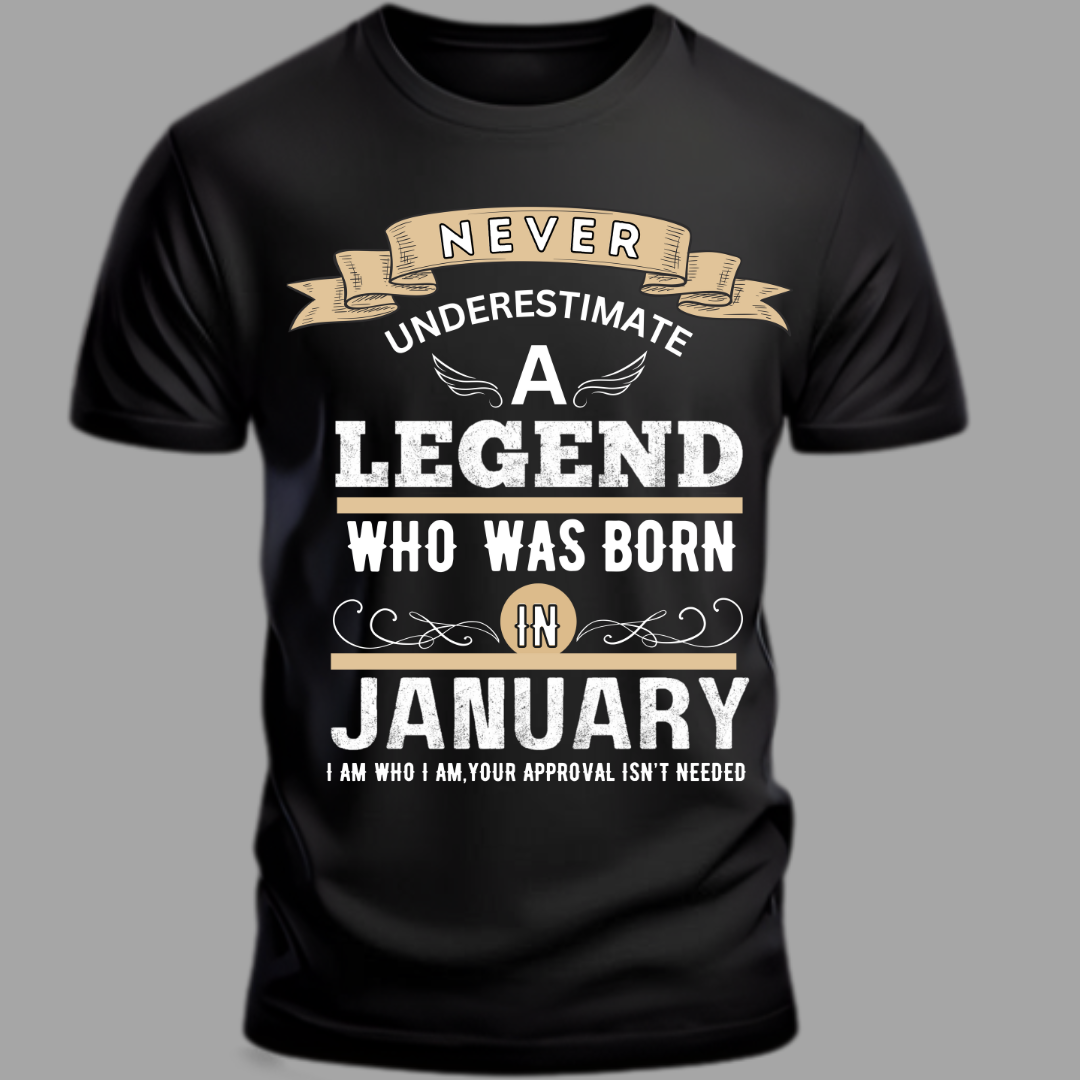 Birthday: January Legend Classic T-Shirt