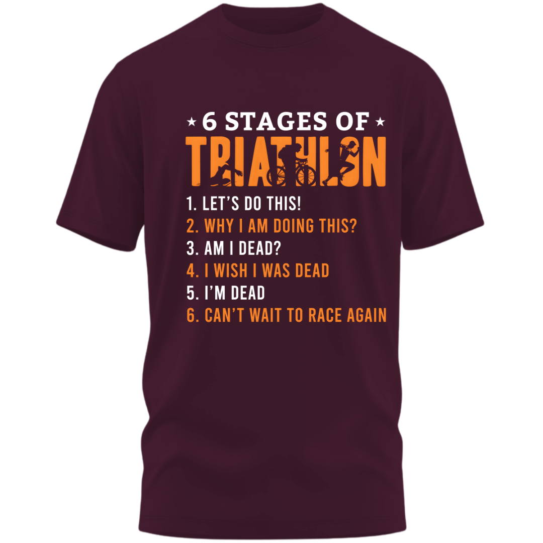 Triathlon: 6 Stages Of Triathlon Classic T-Shirt