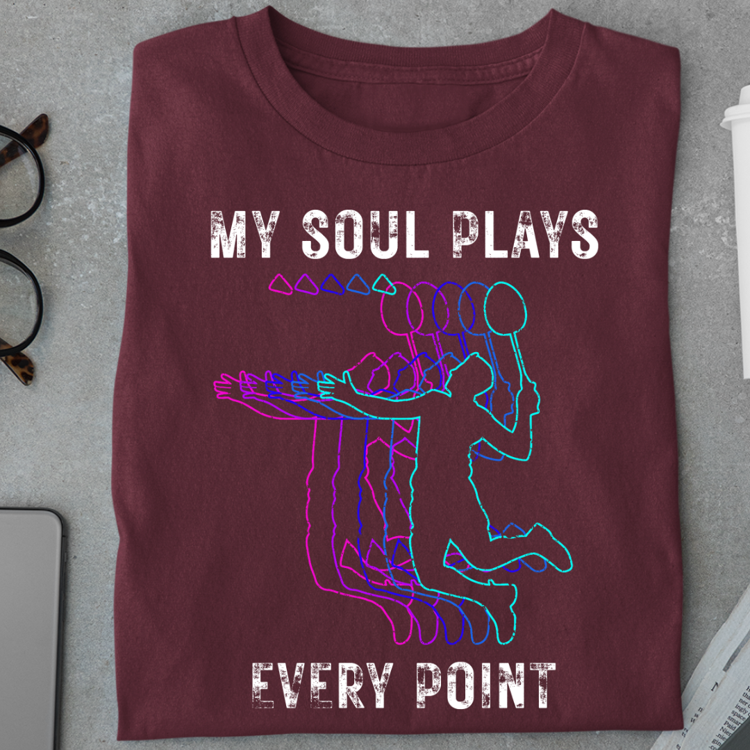 Badminton: My Soul Plays Every Point Unisex Classic T-Shirt