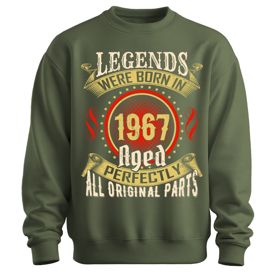 Legends Were Born in 1967 Classic Unisex Sweatshirt