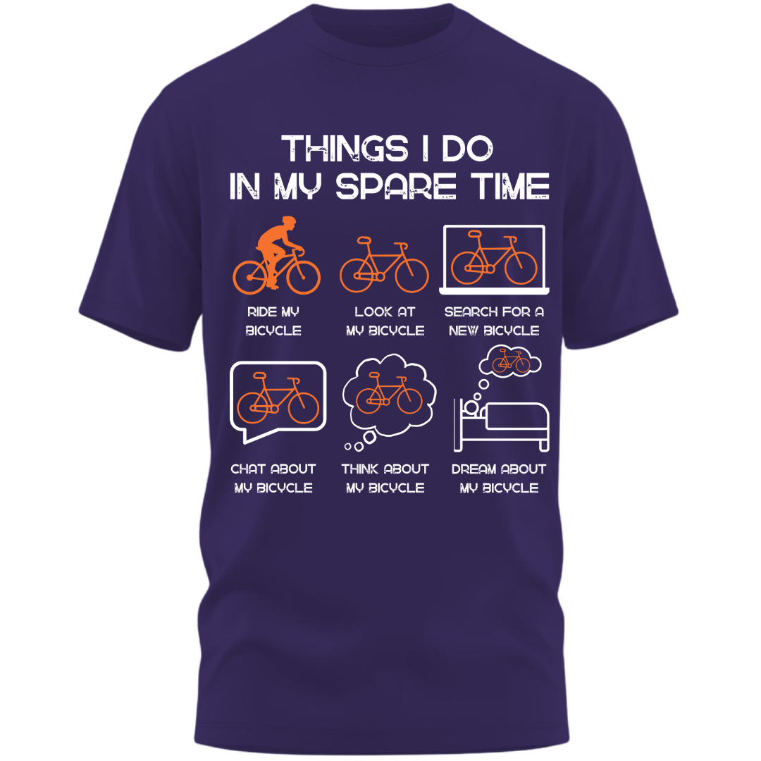 Cycling: Things I Do In My Spare Time Funny classic T-Shirt