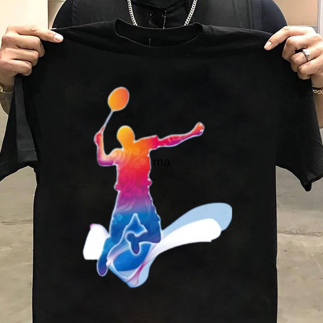 Badminton Lover Black T-Shirt