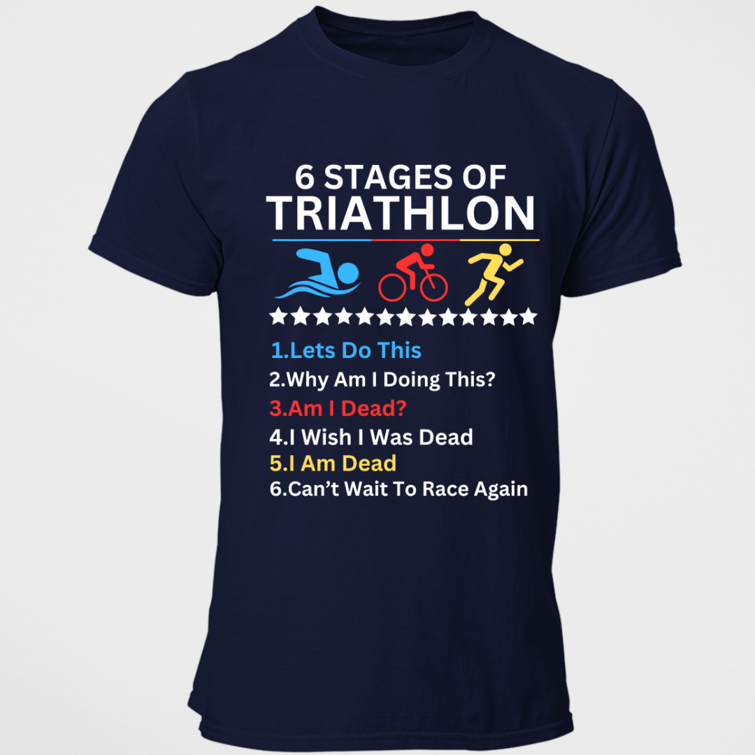 Triathlon: 6 Stages Of Triathlon Classic T-Shirt