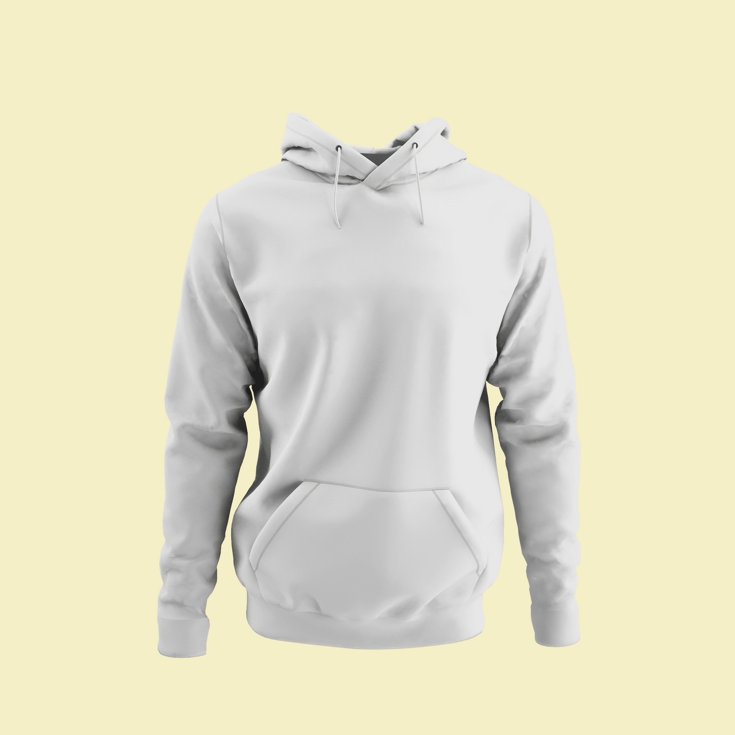Solid Mélange Grey Unisex Regular Hoodie