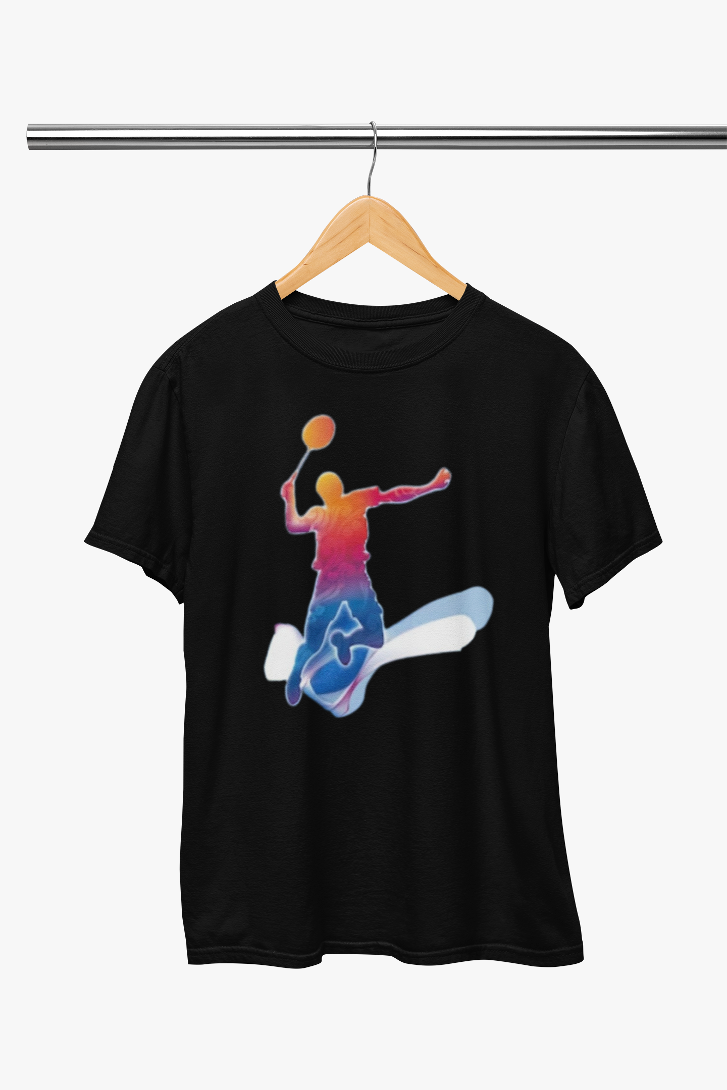 Badminton Lover Black T-Shirt