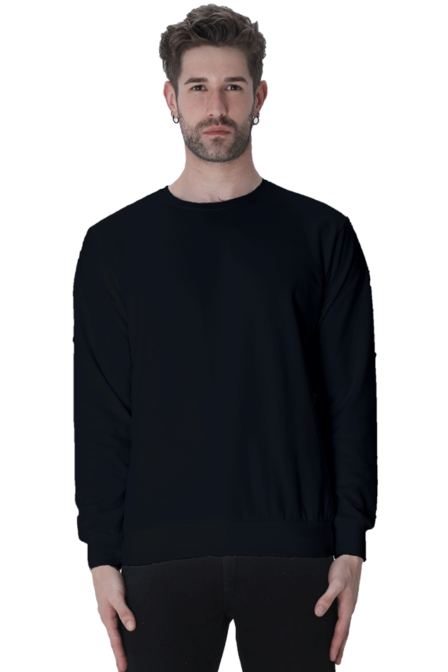 Black Unisex Winter Sweat Shirt