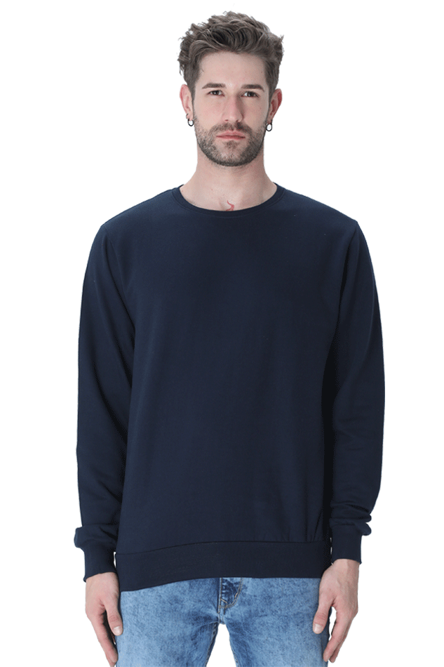Navy Blue Unisex Winter Sweatshirt