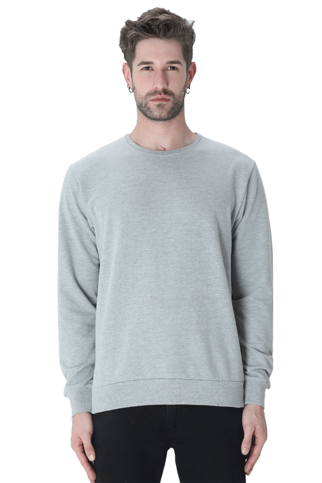 Melange Grey Unisex Winter SweatShirt