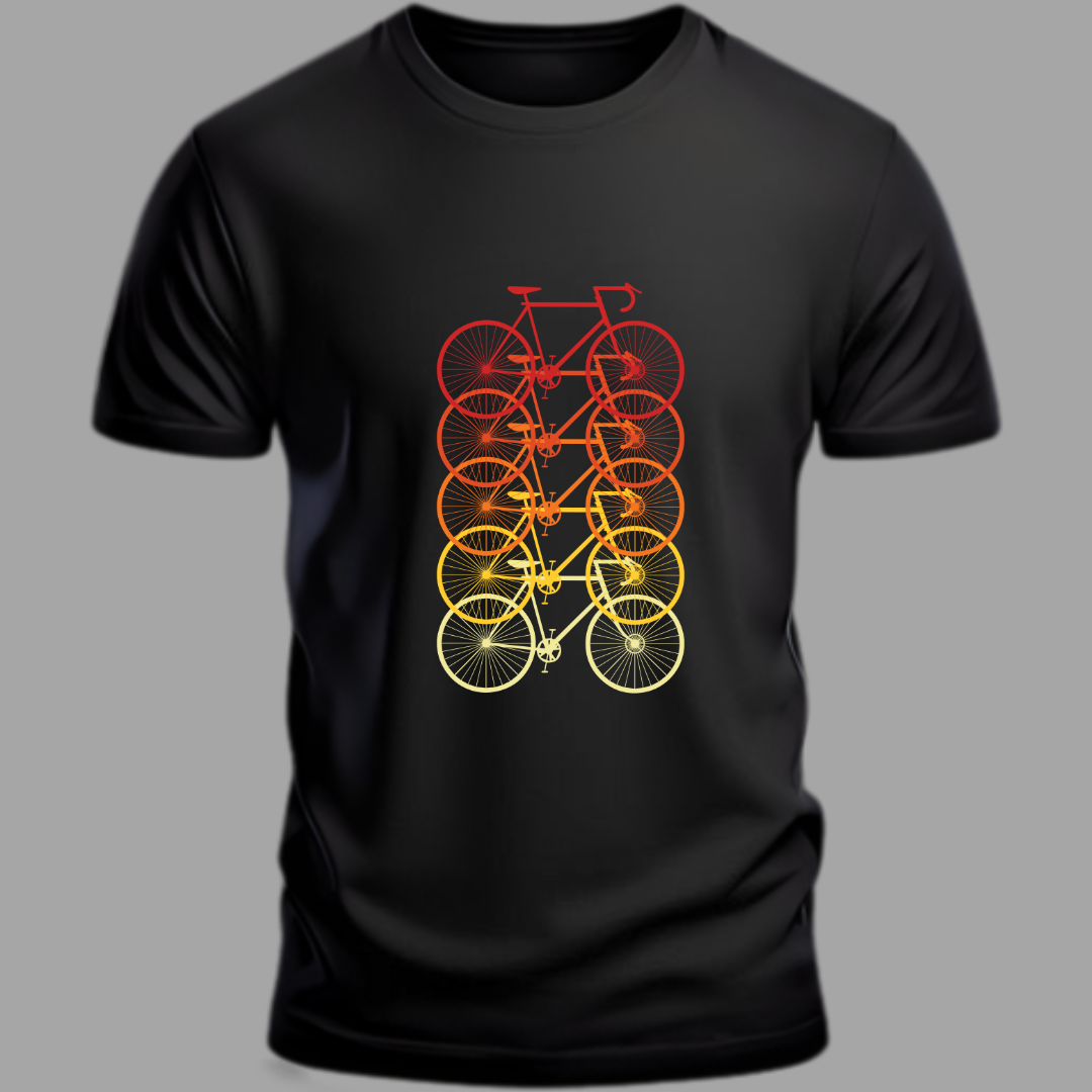 Cycling: Classic Bicycle's Black T-Shirt