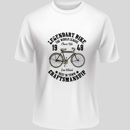 Cycling: Legendary Bike World League Classic White T-Shirt