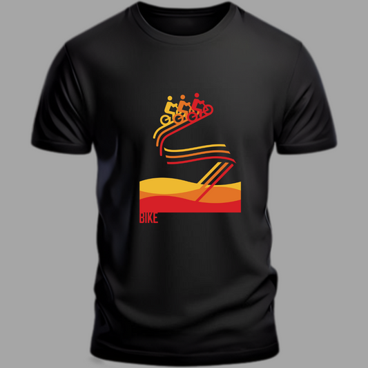 Cycling: Riding the Road Classic Black T-Shirt