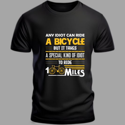 Cycling Pedal Prowess: Riding Beyond the Ordinary Black T-Shirt