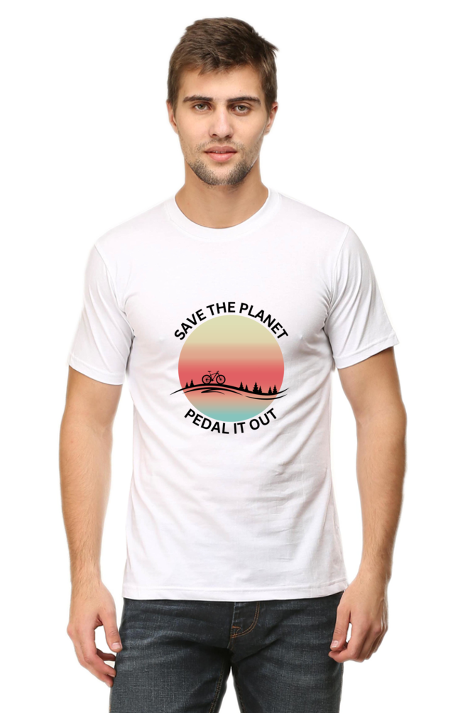 Cycling: Save The Planet, Pedal It Out Classic White T-Shirt