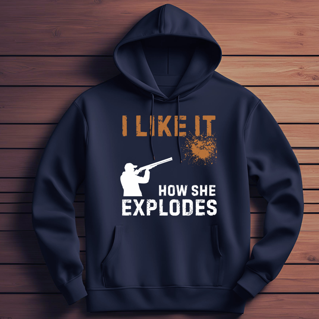 Shooting: I Like It, How She Explodes Unisex Classic Pullover Hoodie