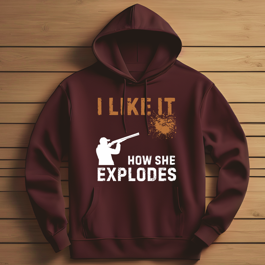 Shooting: I Like It, How She Explodes Unisex Classic Pullover Hoodie