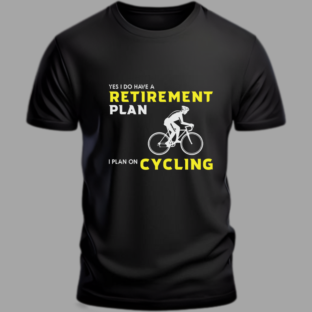 Cycling Pedal to Prosperity, Retirement Roadmap Black T-Shirt