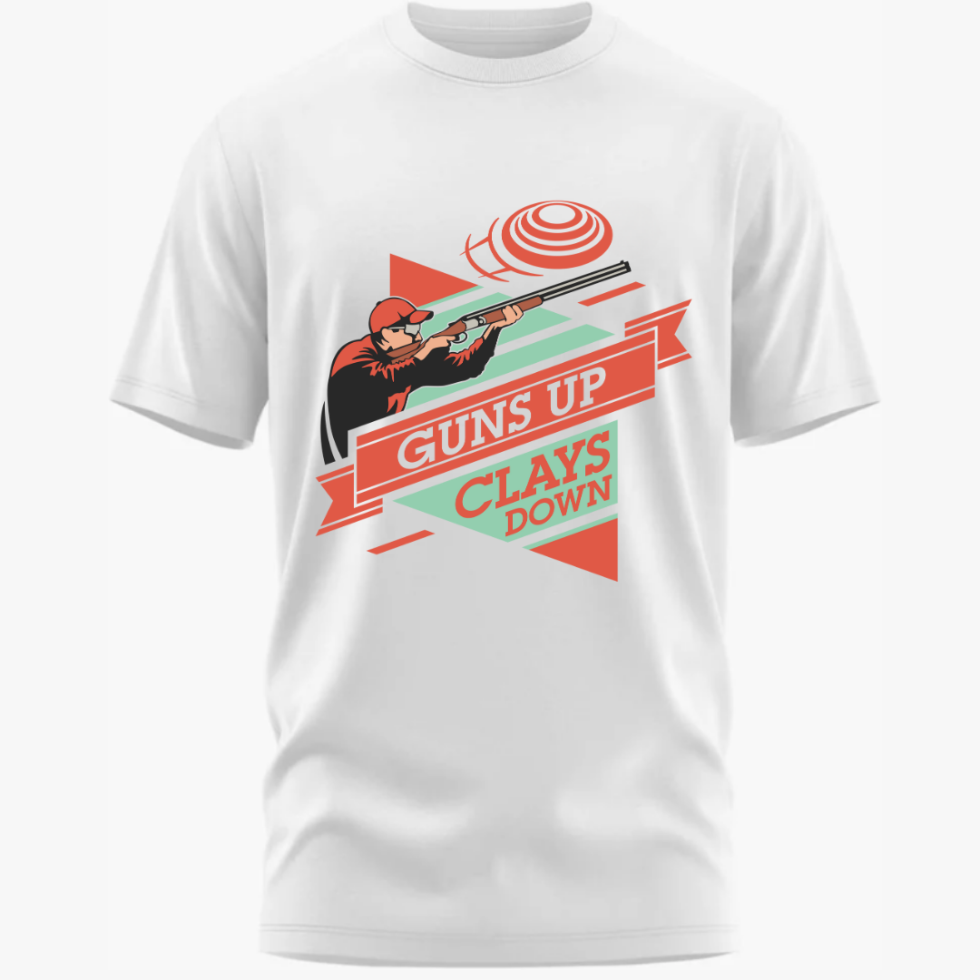 Shooting: Guns Up,Clays Down Retro Classic T-Shirt