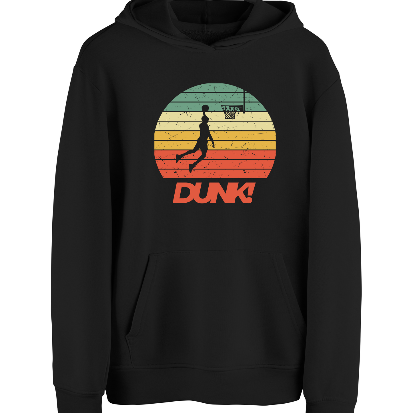 Basket Ball  Dunk Shot Hooded Sweat Shirt