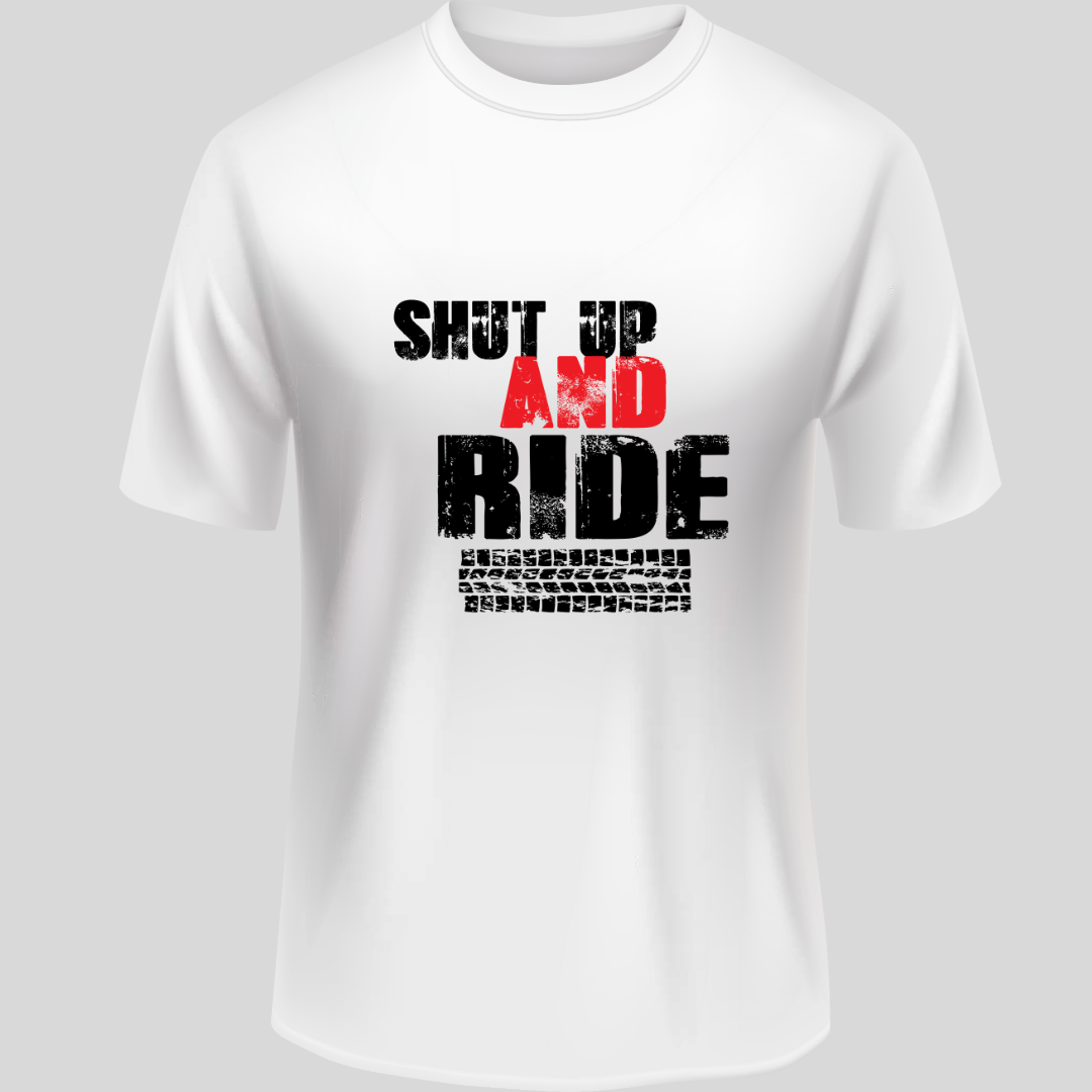 Cycling: Shut Up And Ride Classic White T-Shirt