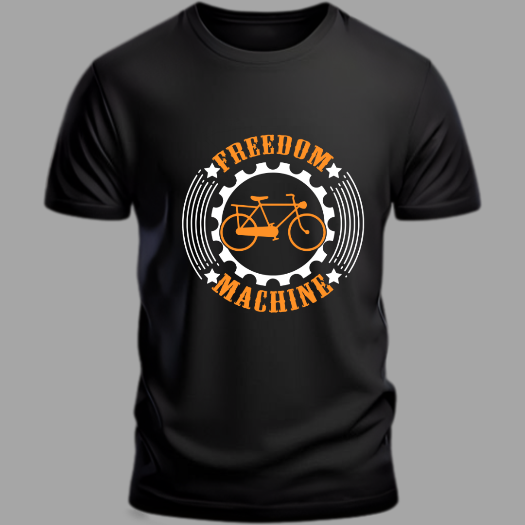 Cycling: Freedom Machine Black Classic T-Shirt