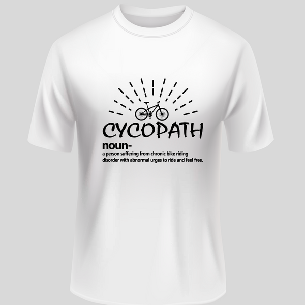 Cycling: Cyclopath Classic White T-Shirt – Credible Tees