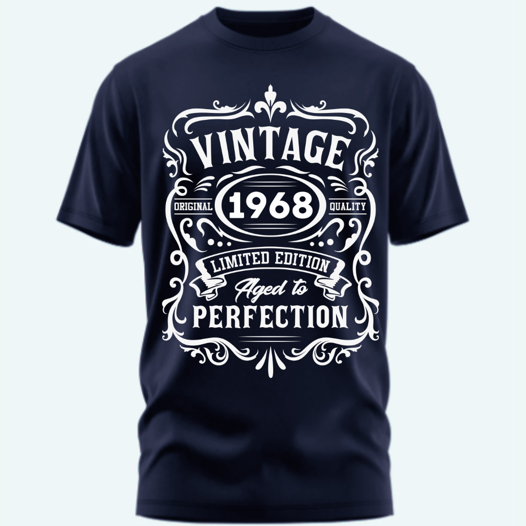 Birthday:Vintage 1968, Aged To Perfection Classic T-Shirt