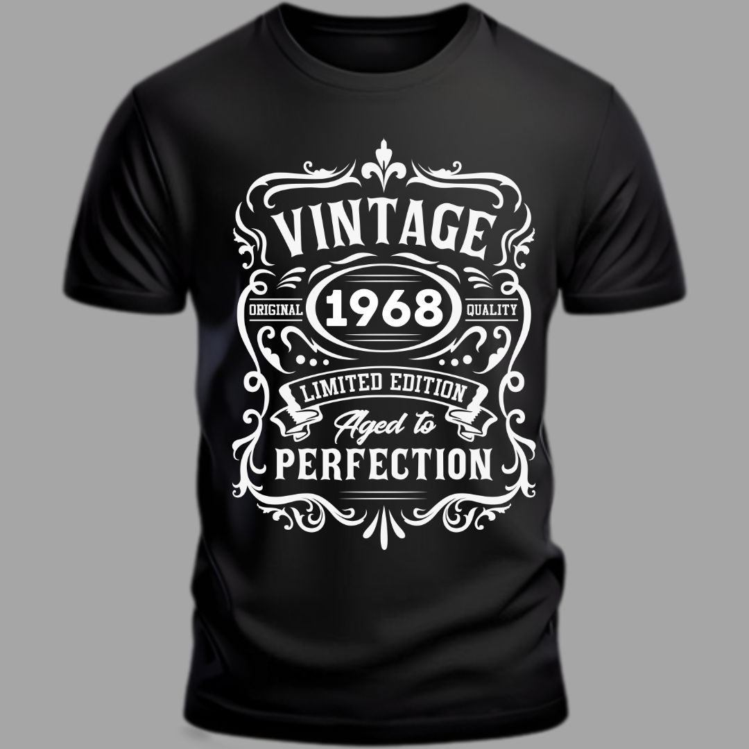 Birthday:Vintage 1968, Aged To Perfection Classic T-Shirt
