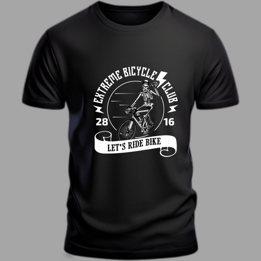 Cycling: Extreme Bicycle Club Black T-Shirt