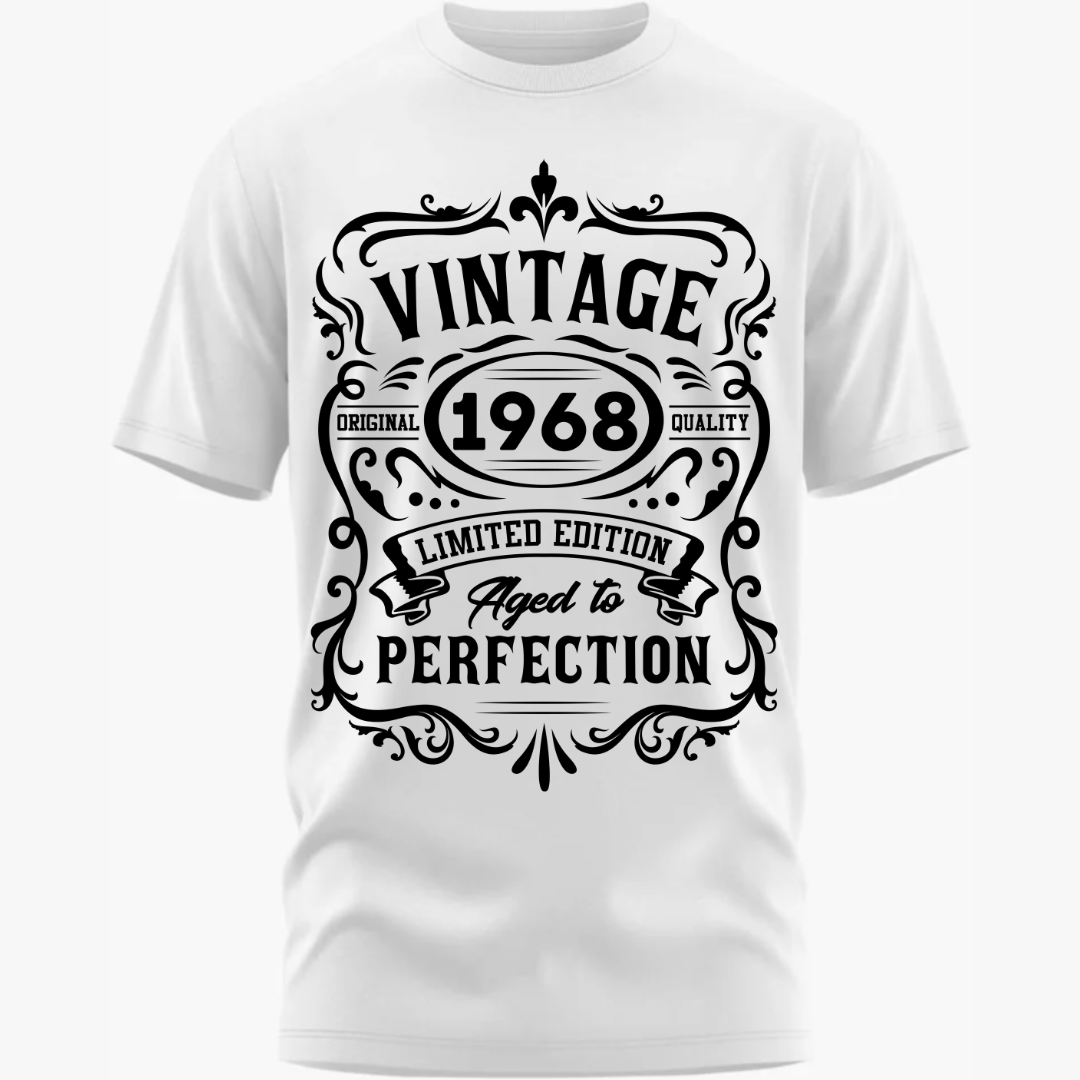 Birthday:Vintage 1968, Aged To Perfection Classic T-Shirt