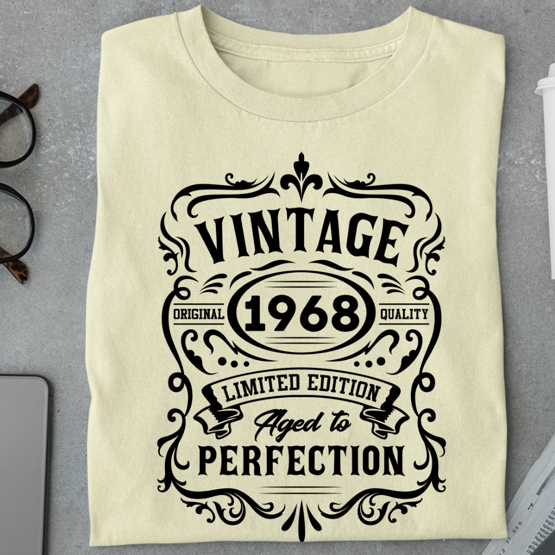 Birthday:Vintage 1968, Aged To Perfection Classic T-Shirt