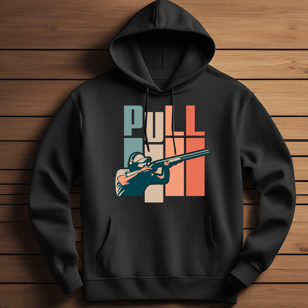 Shooting Pull Retro Classic Pull Over Hoodie