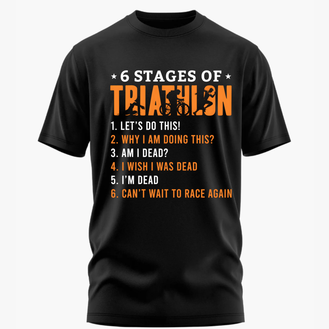 Triathlon: 6 Stages Of Triathlon Classic T-Shirt