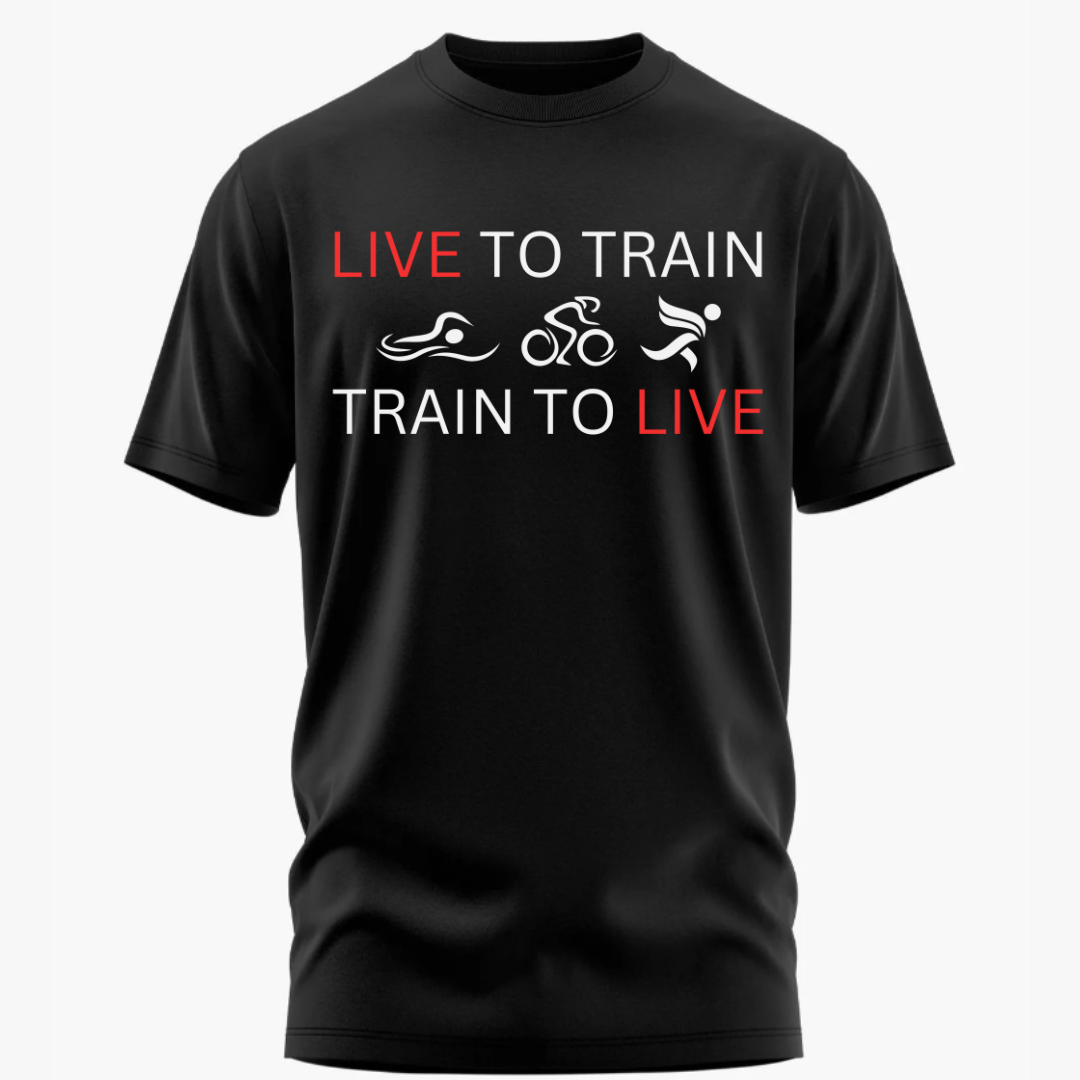 Triathlete's Creed: Live to Train, Train to Live Classic T-Shirt