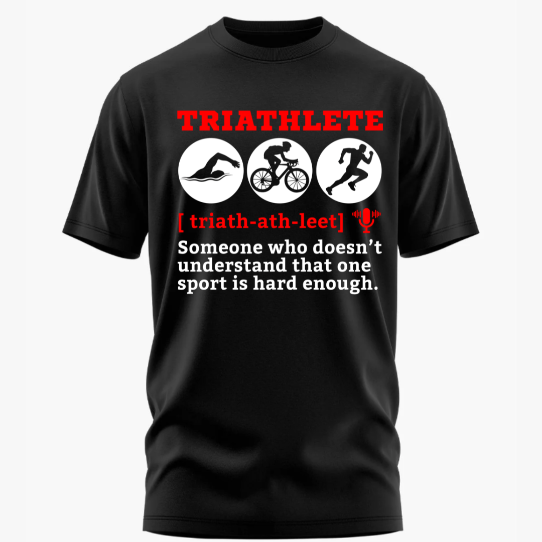 Triathlete's Wisdom Classic Black T-Shirt