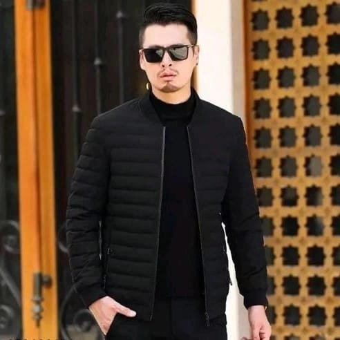 Men's Black Bomber Jacket