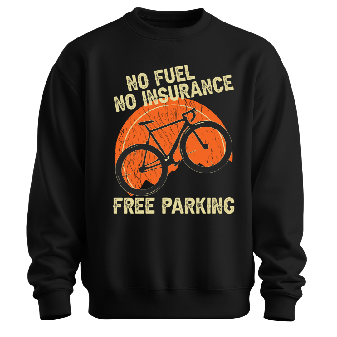 Cycling: No Limits, Fuel-Free Freedom Classic Unisex Sweatshirt