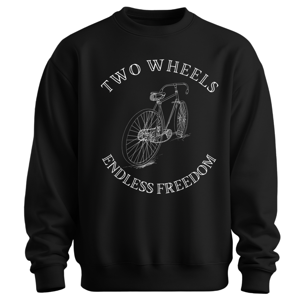 Cycling: Two Wheels,Endless Freedom  Classic Unisex Sweatshirt
