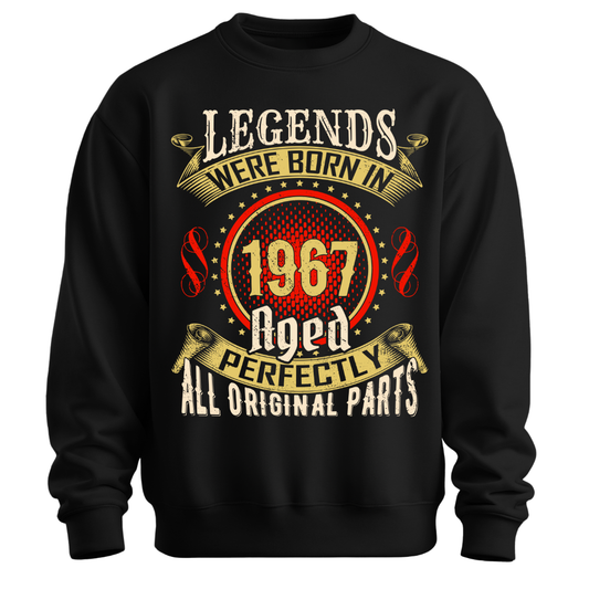 Legends Were Born in 1967 Classic Unisex Sweatshirt