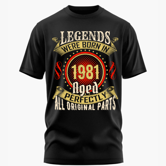 Legends Are Born in 1981 Classic T-Shirt