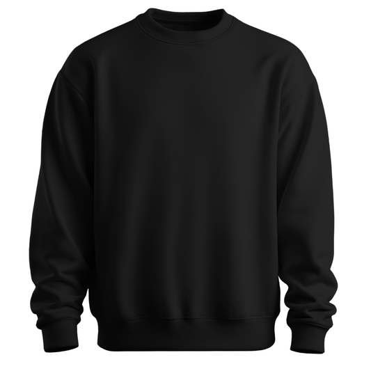 Black Unisex Winter Sweat Shirt